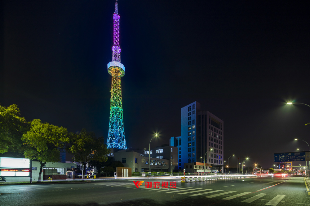 苏州,吴江电视塔,城市地标,通讯建筑航拍