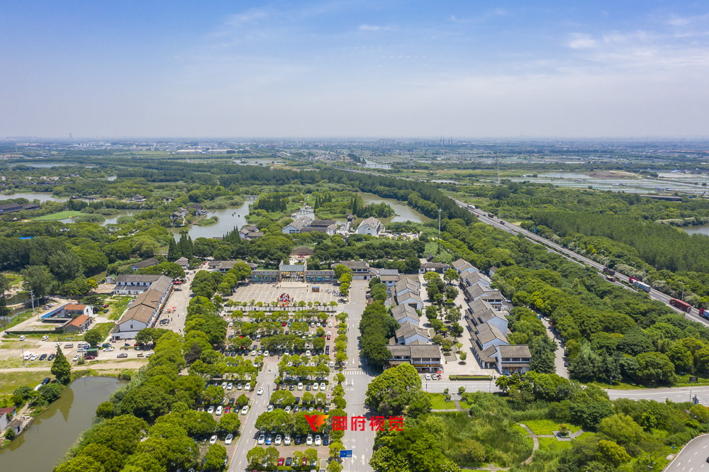 常熟,沙家浜,景区旅游,航拍摄影