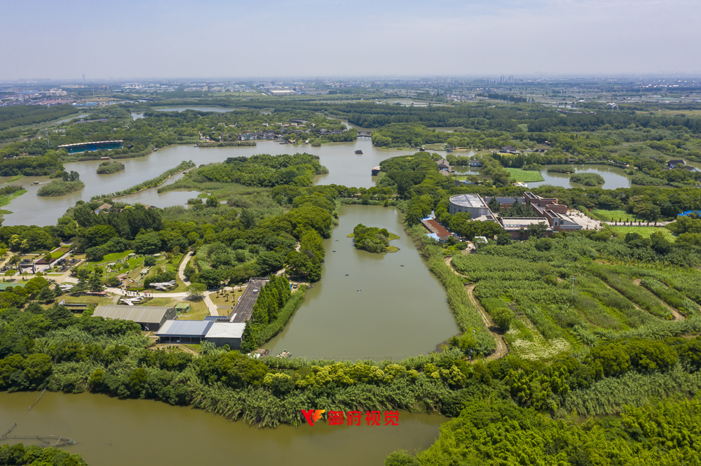 常熟,沙家浜,景区旅游,航拍摄影